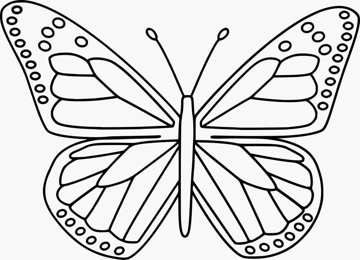 Joyful butterfly coloring book