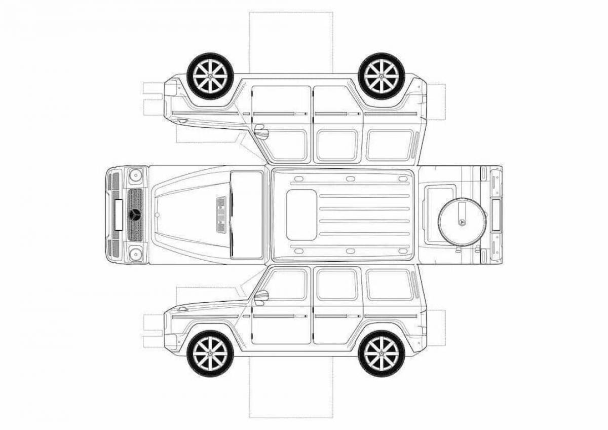 Чертеж Mercedes g63