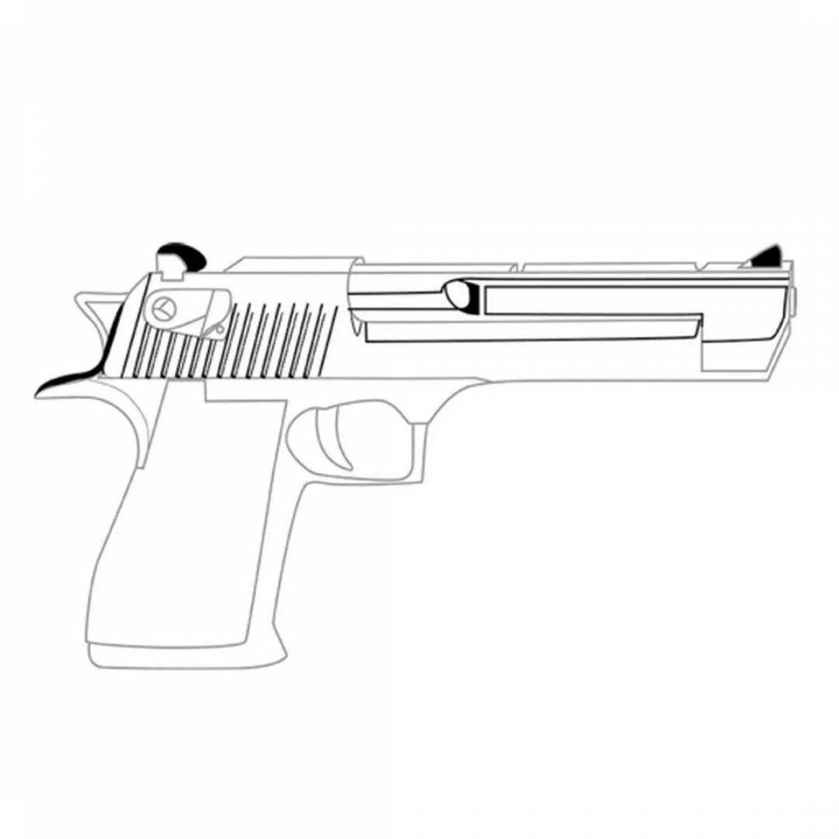 Контур sig. Чертёж пистолета Desert Eagle. Чертеж пистолета Дезерт игл.