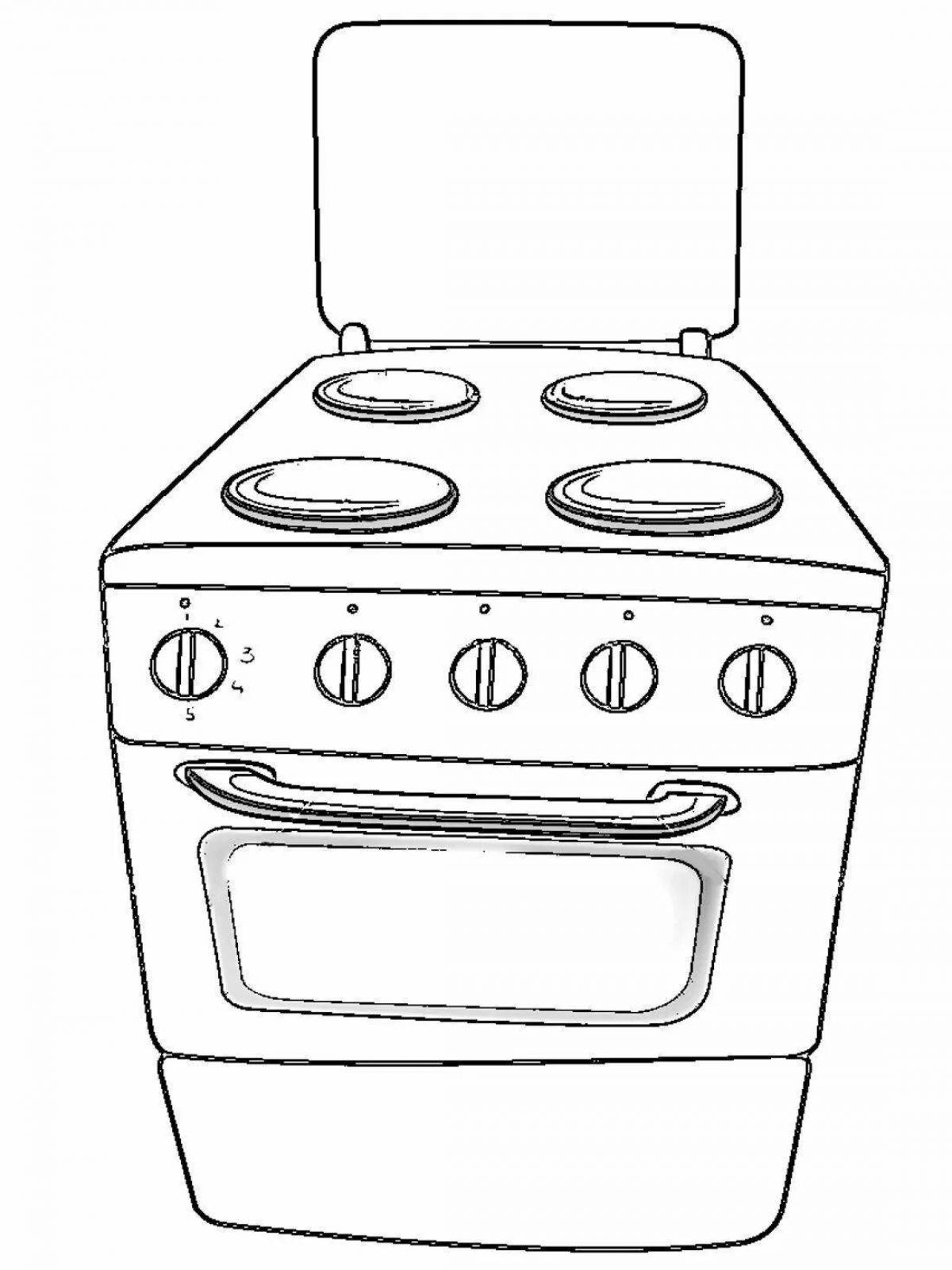 Духовка рисунок. Газовая плита раскраска. Плита раскраска. Электроплита раскраска. Газовая плита раскраска для детей.