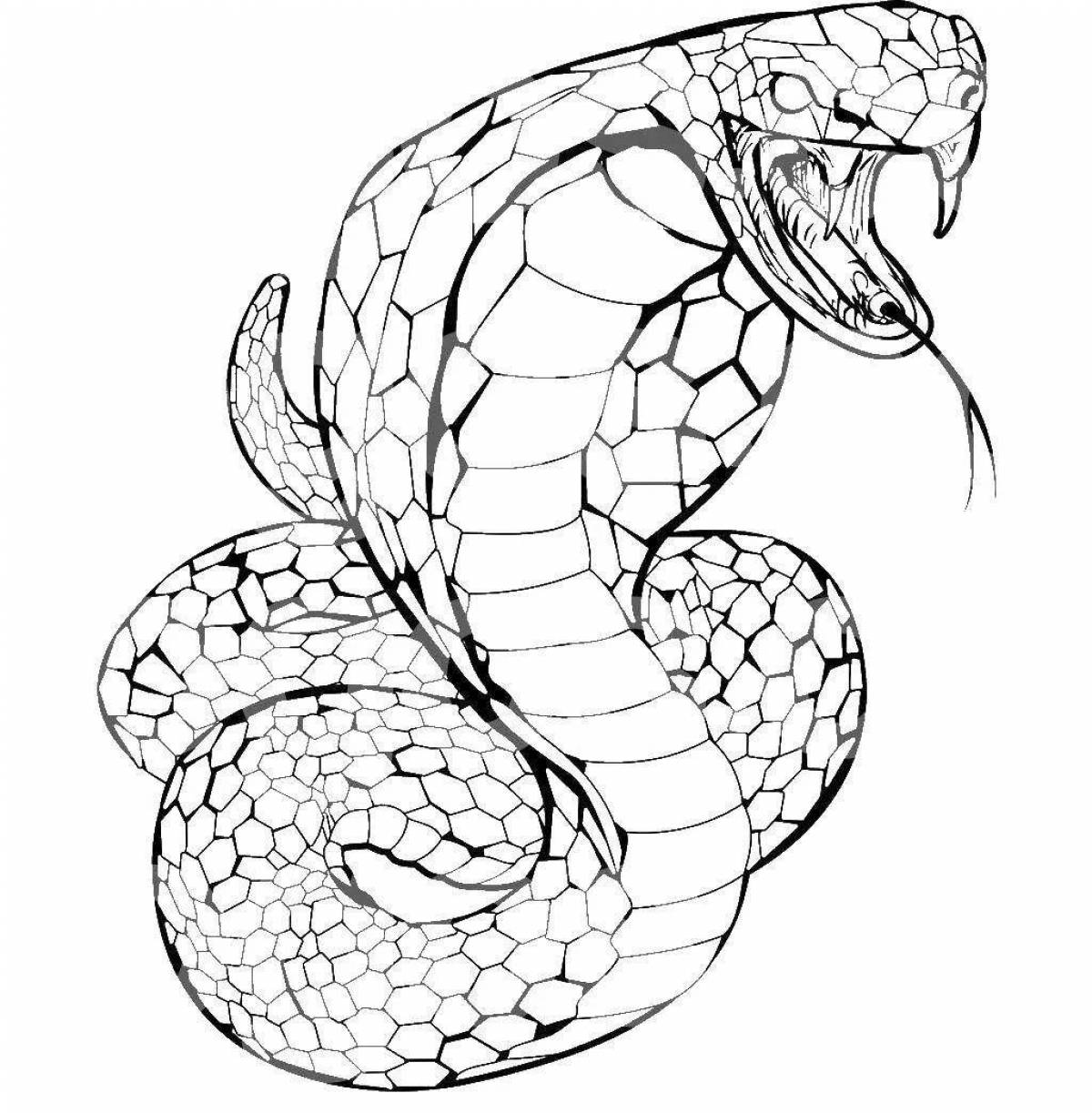 Креативная страница рисования змей