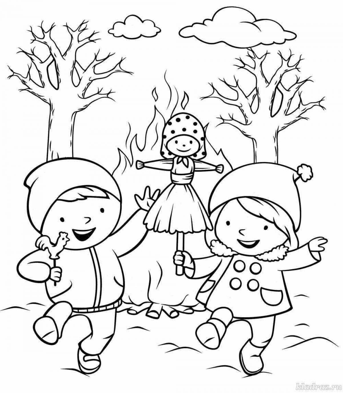Coloring page magnificent carnival holiday