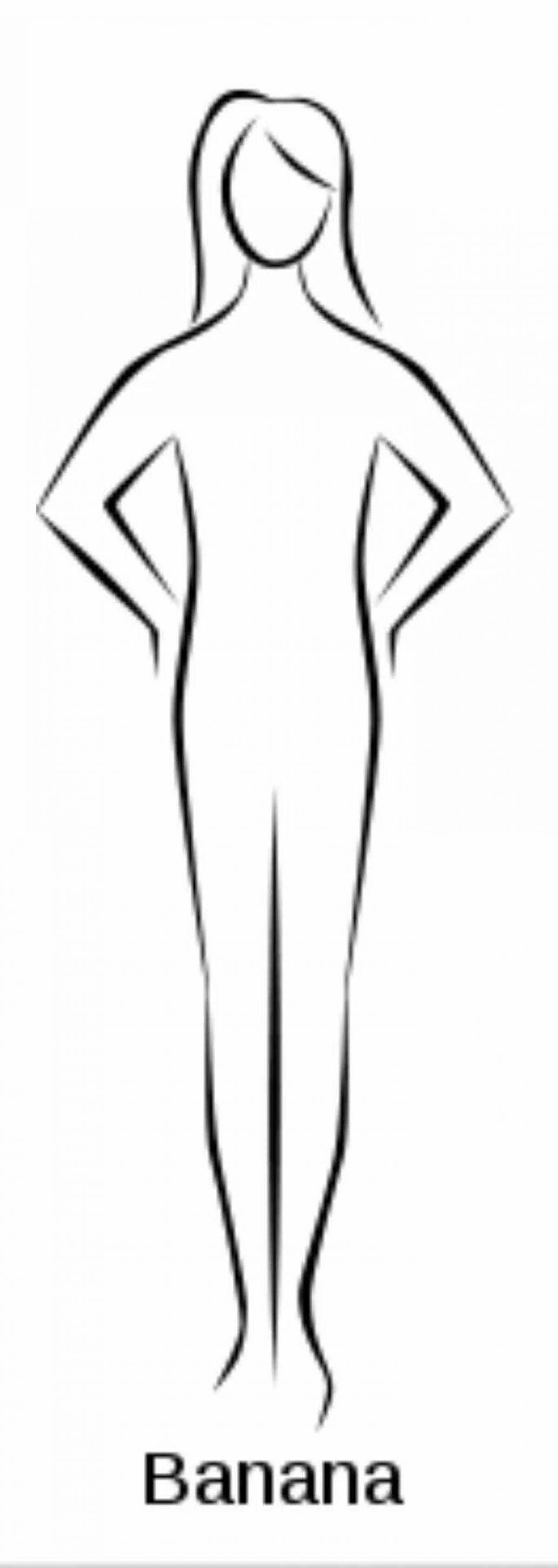 Delicate coloring of the female body