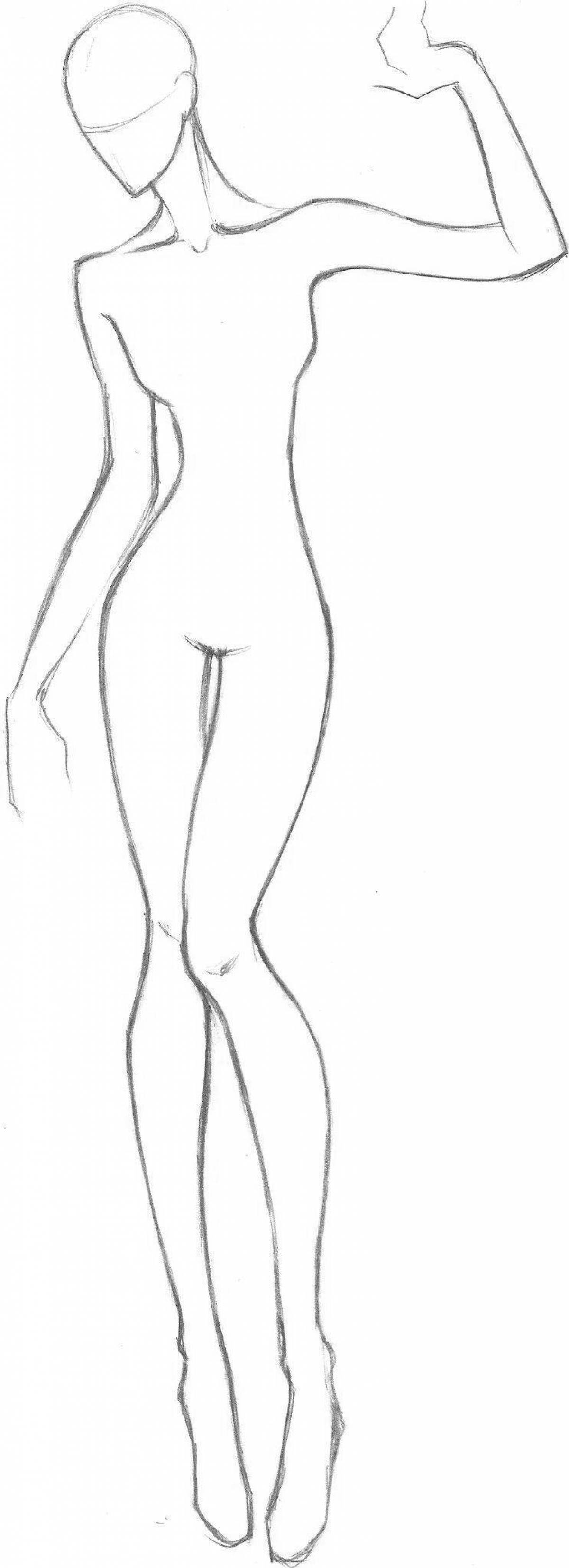 Fat painting of a female body