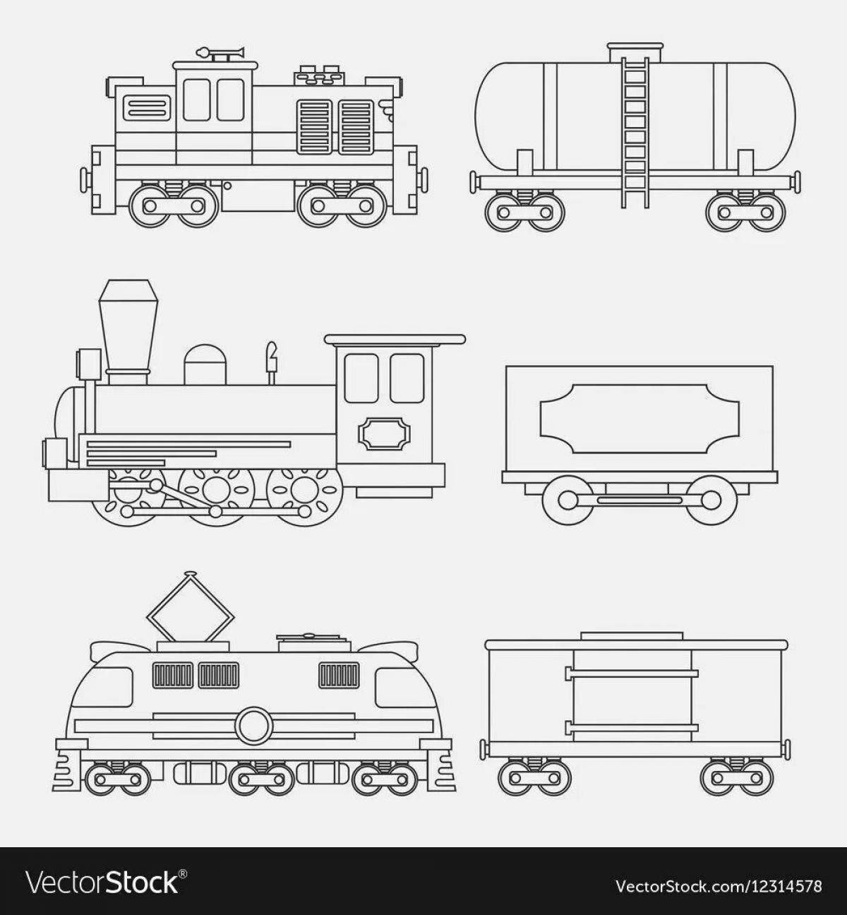 Coloring page amazing wagon