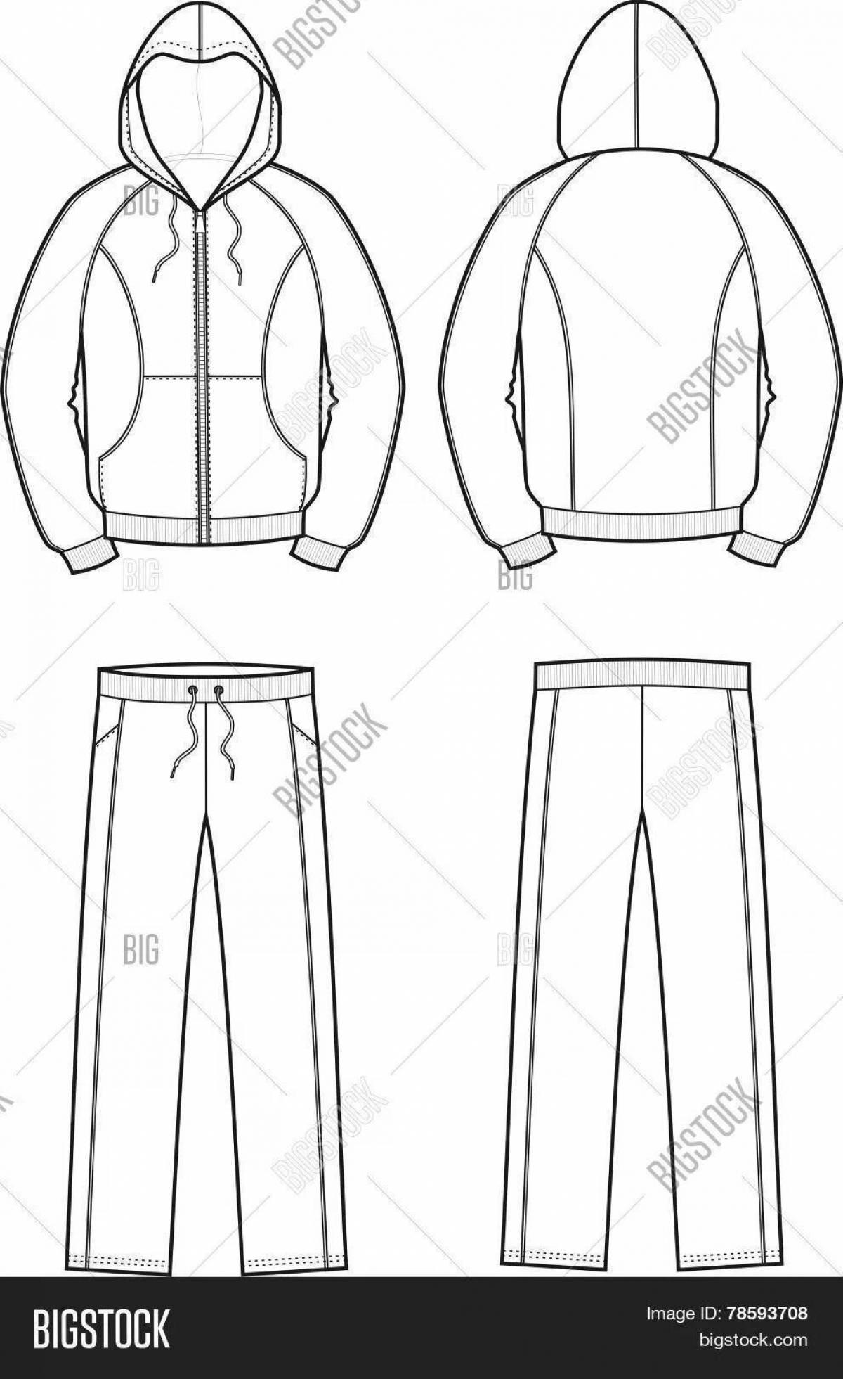 Fun coloring tracksuit