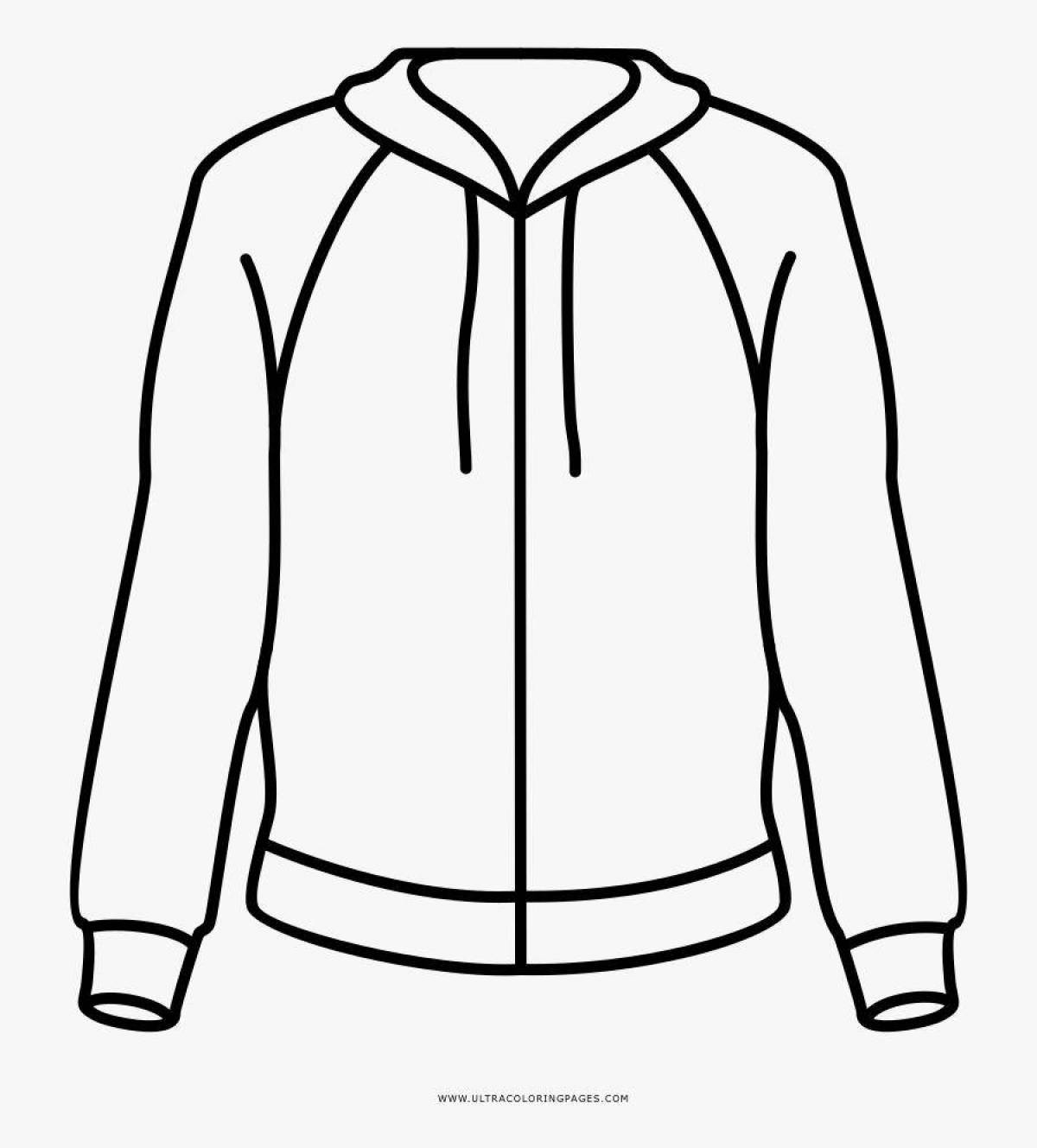 Coloring page bold tracksuit