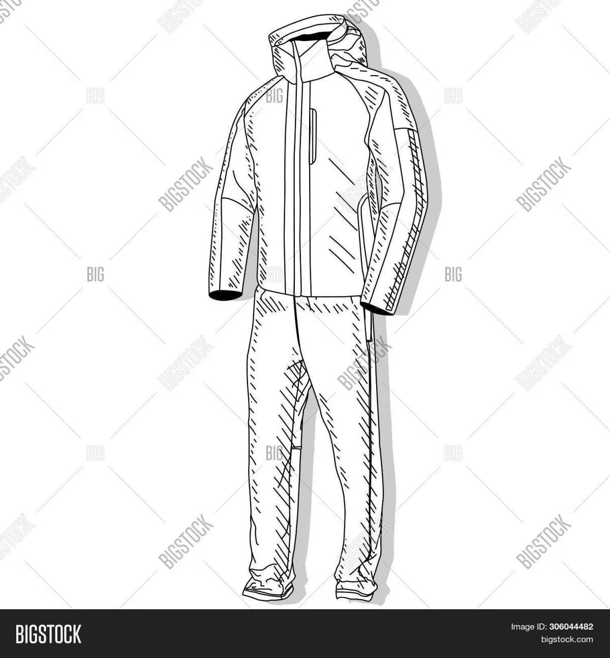 Coloring creative tracksuit
