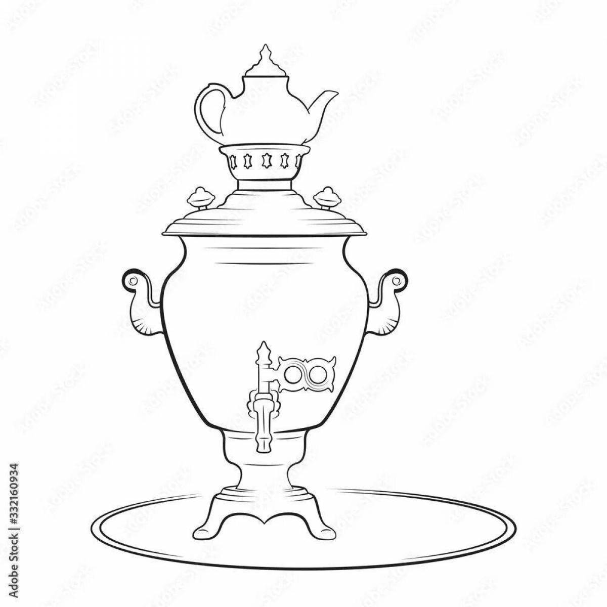 Fascinating samovar pattern