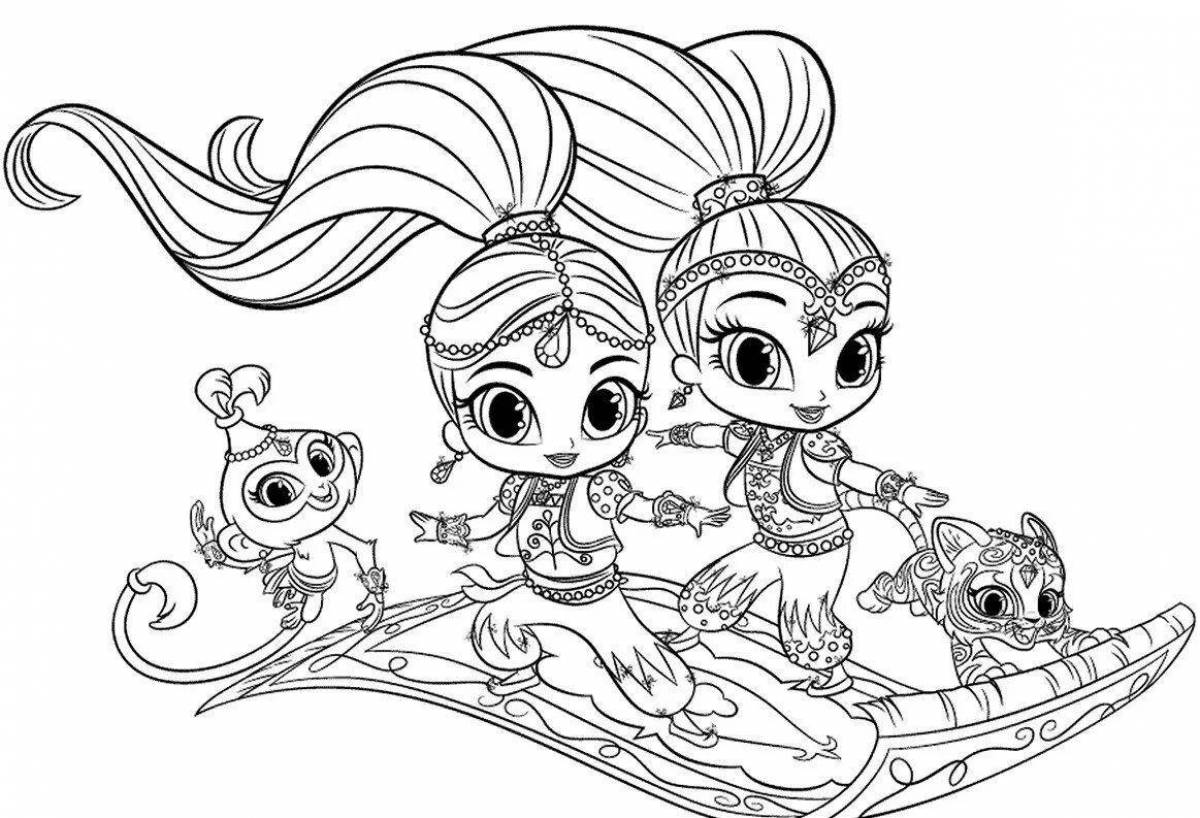 Amazing mermaid coloring pages