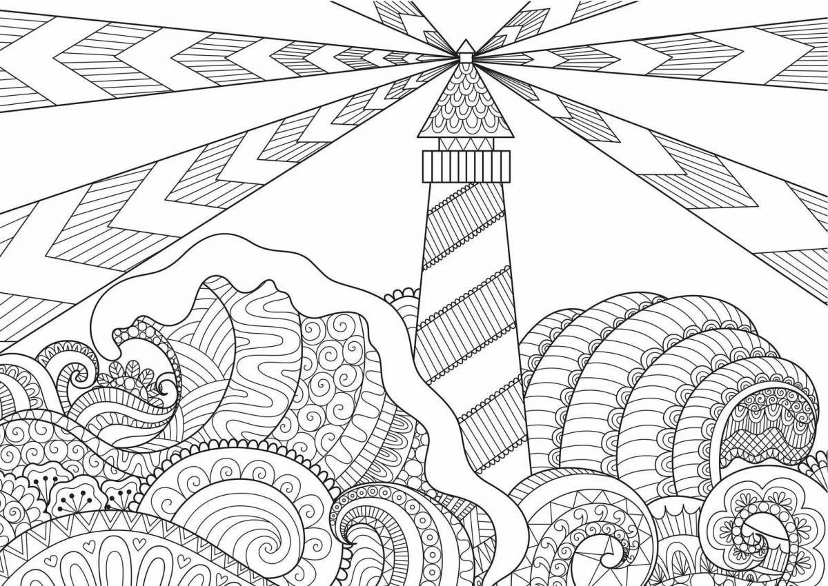 Serene Journey Coloring Page