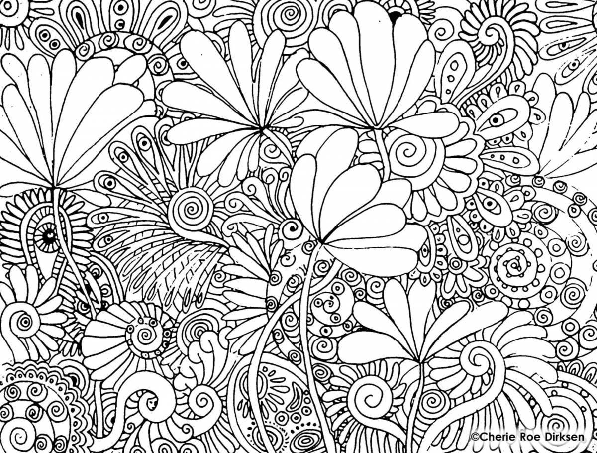 Refreshing travel coloring page