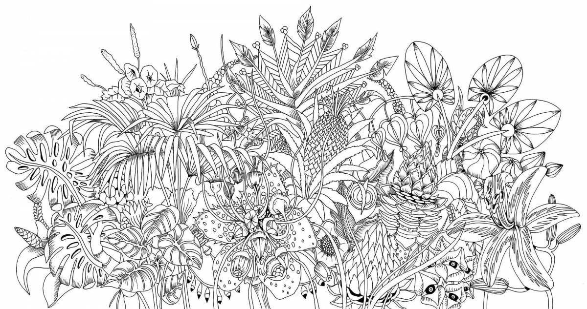 Tempting travel coloring page
