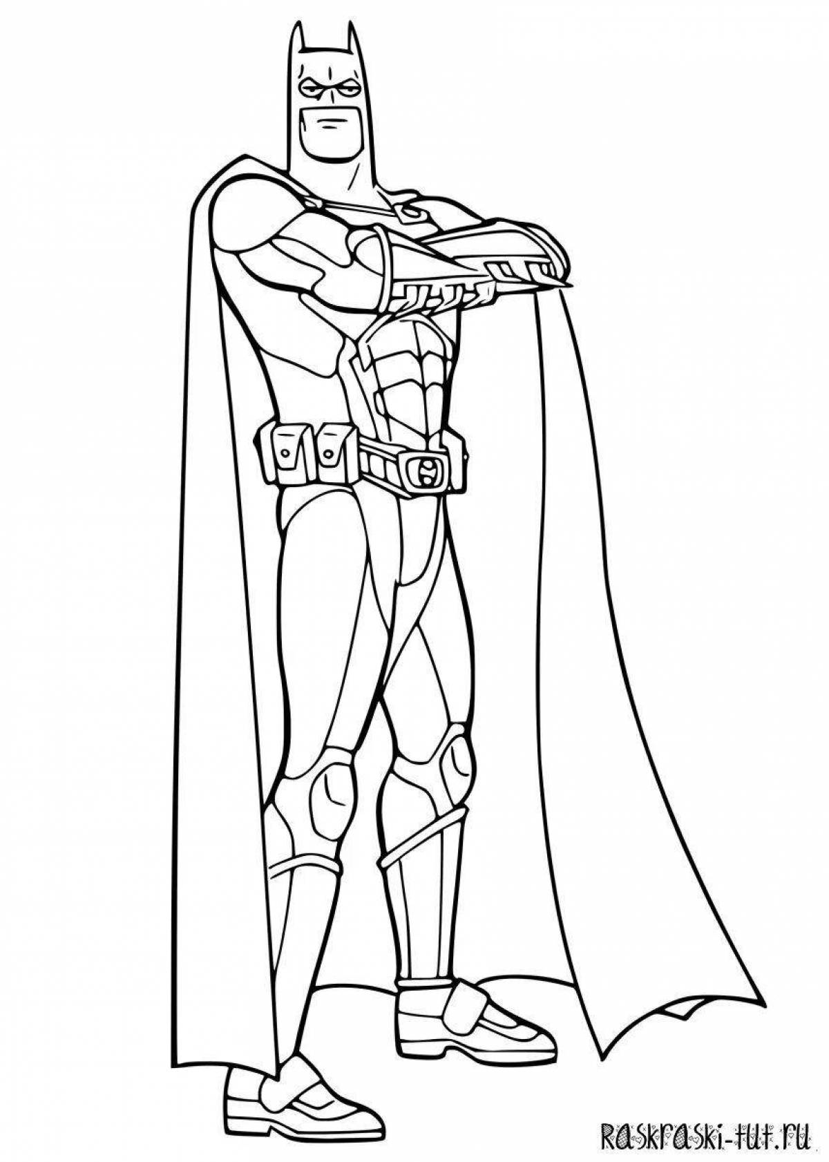 Glamourous dark knight coloring book