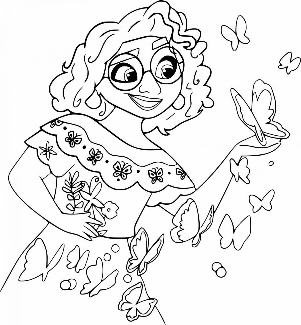 Colouring fairy tale isabella