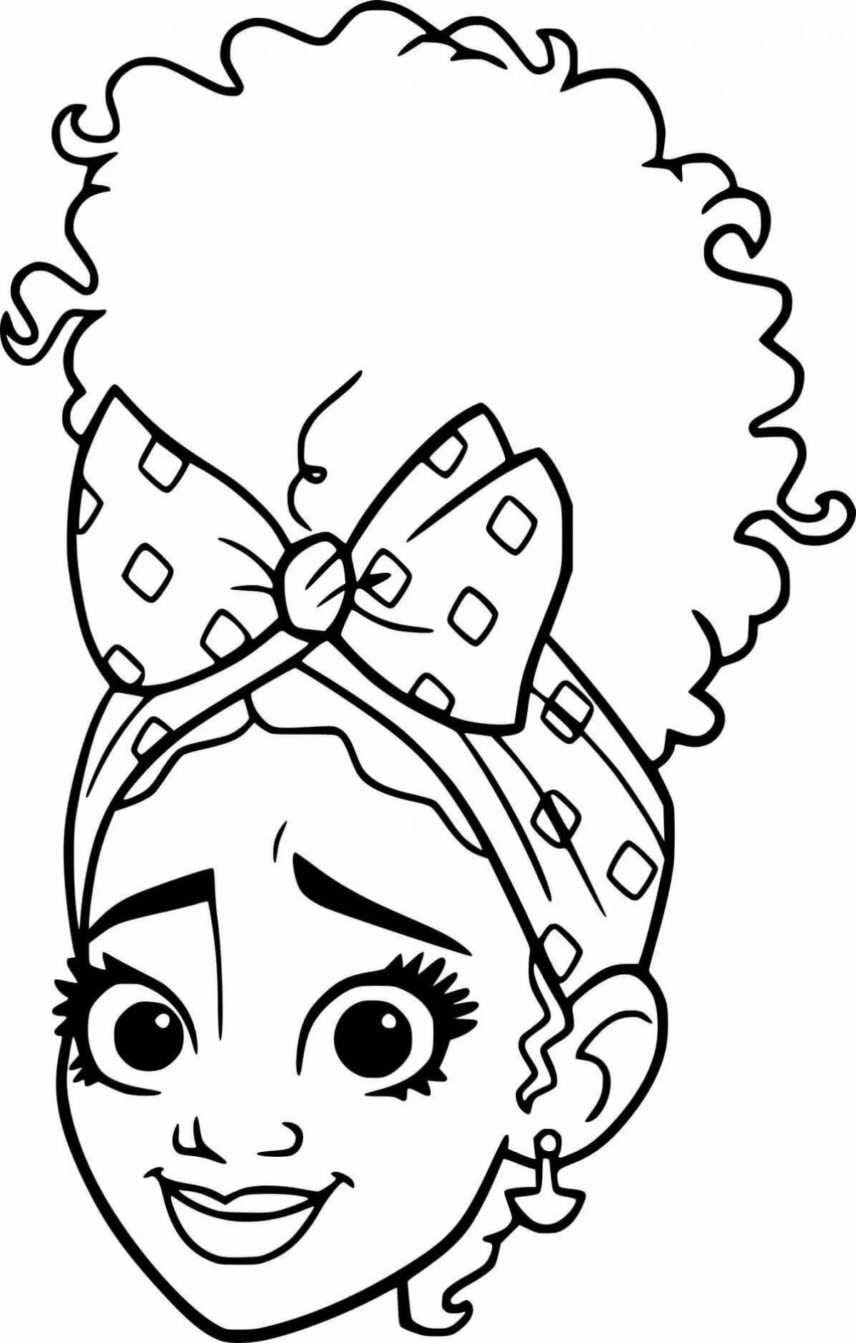 Glowing isabella coloring page