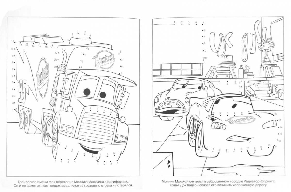 Awesome smart car coloring page