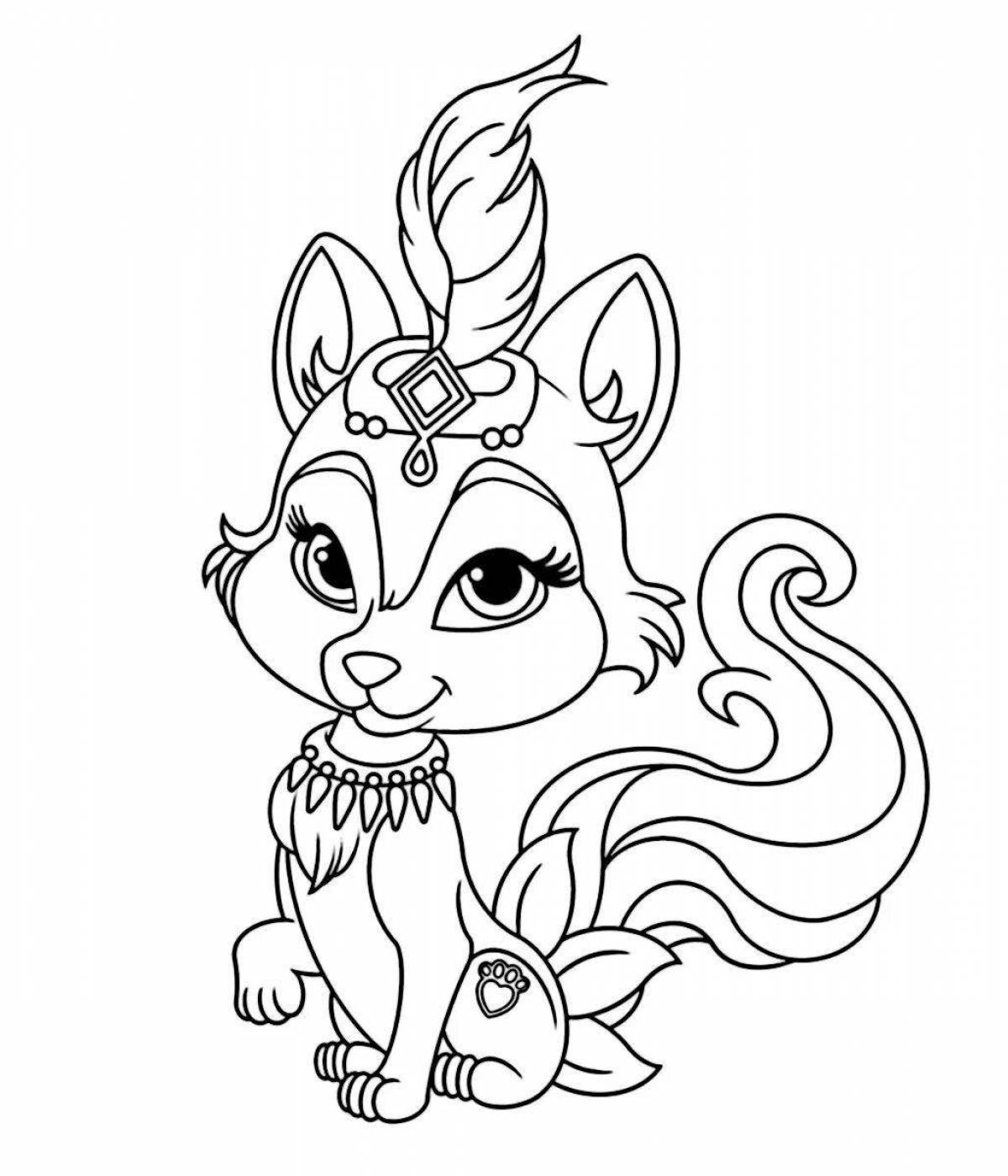 Coloring page sweet super pets
