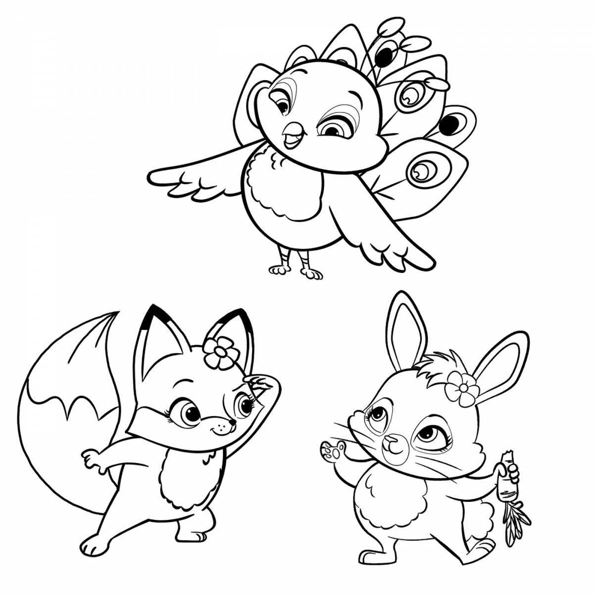 Amazing super pets coloring pages