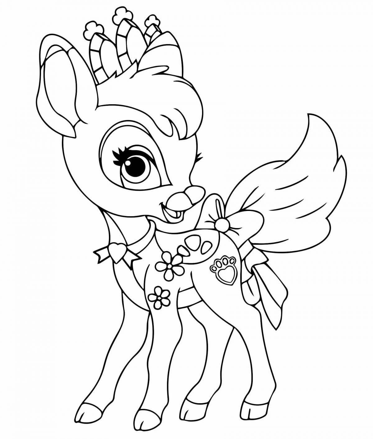 Coloring page dazzling super pets