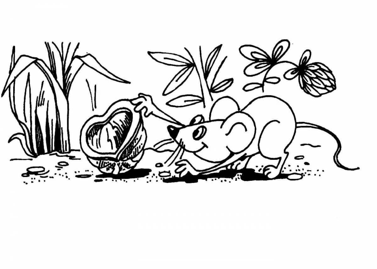 Coloring mystical suteev apple