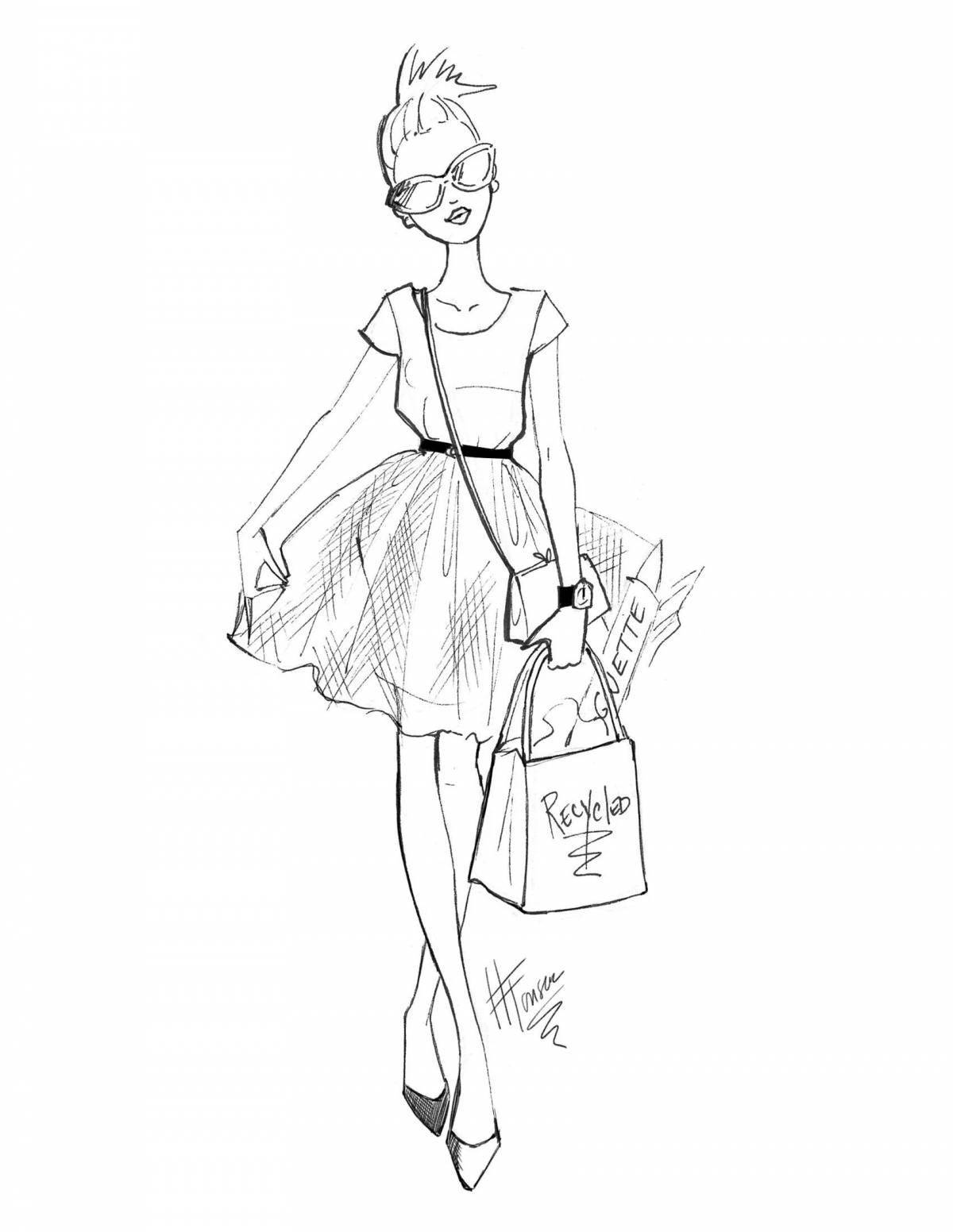 Стильный рисунок одежды