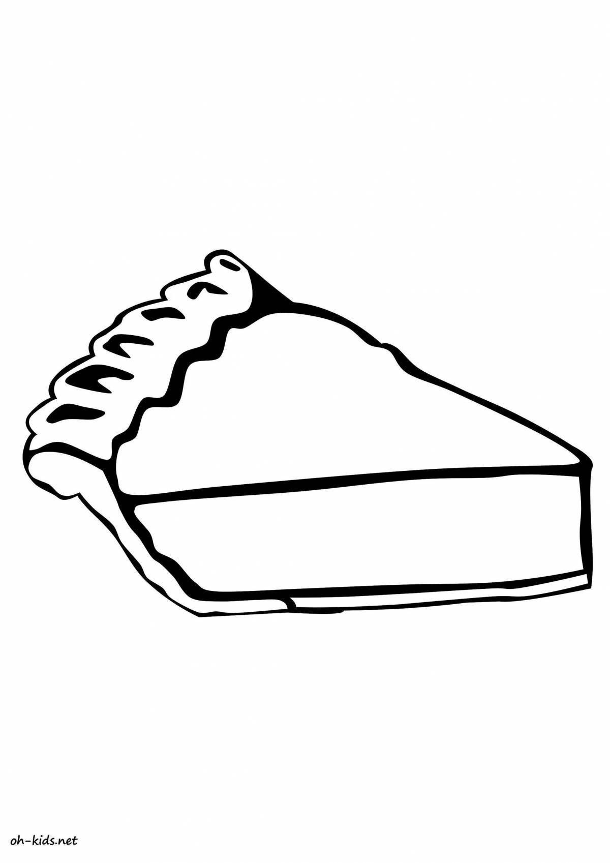 Раскраска ambrosial кусочек пирога