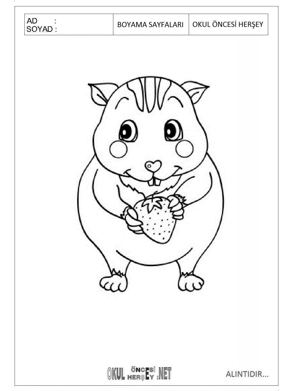 Christmas hamster giggling