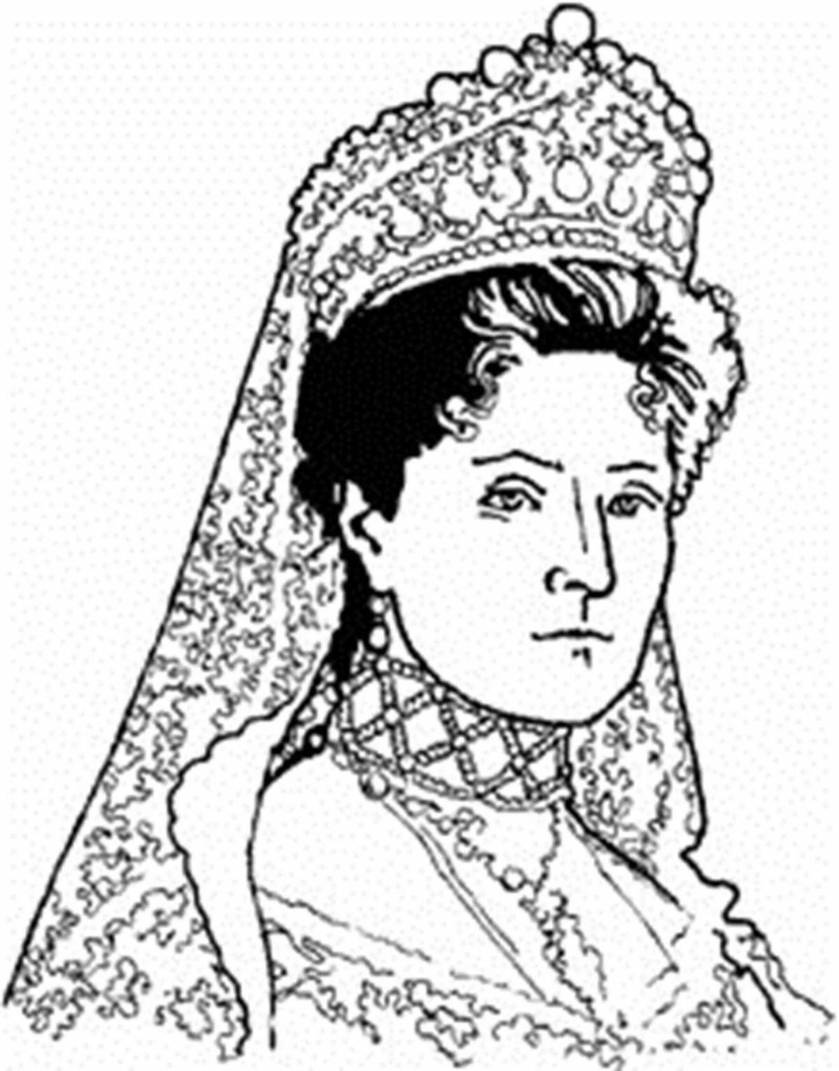 Coloring page cheerful nikolay 2