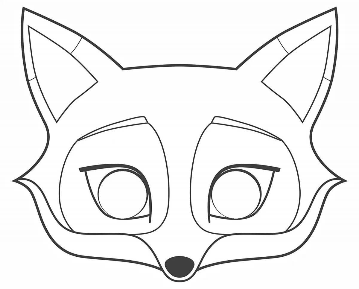 Colouring gorgeous fox face