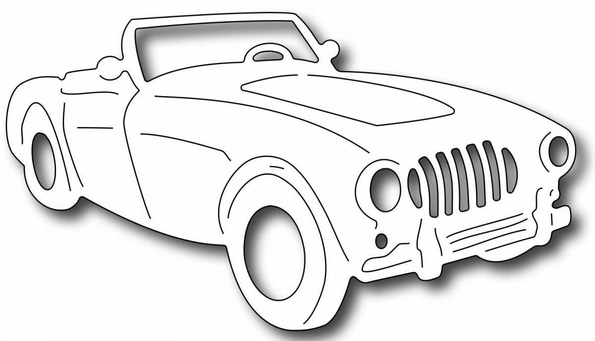 Coloring funny car