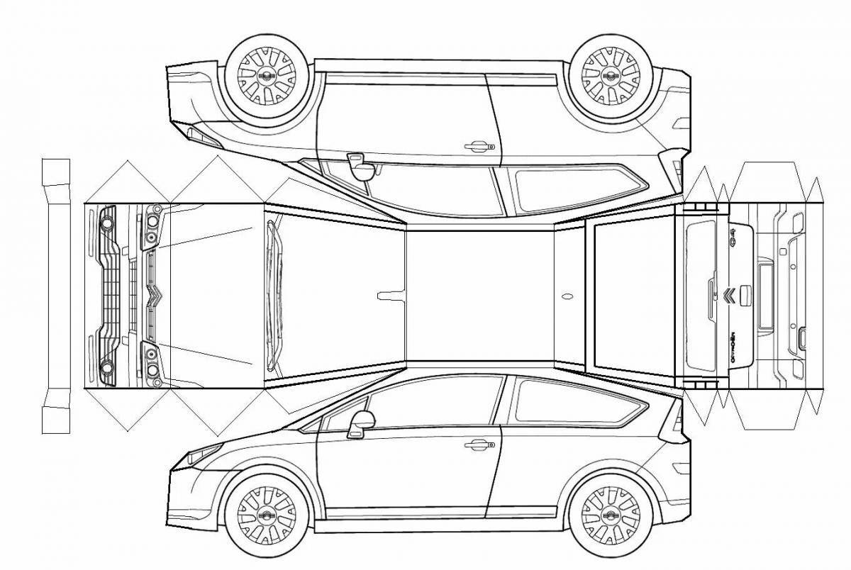 Detailed car coloring