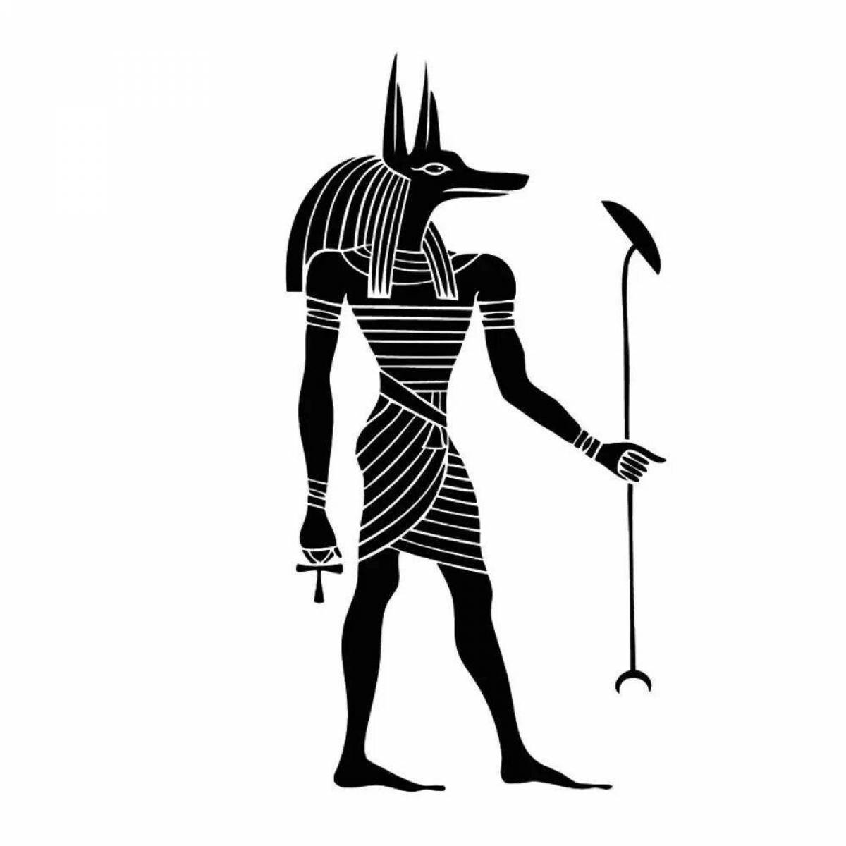 Безупречная раскраска египетские боги