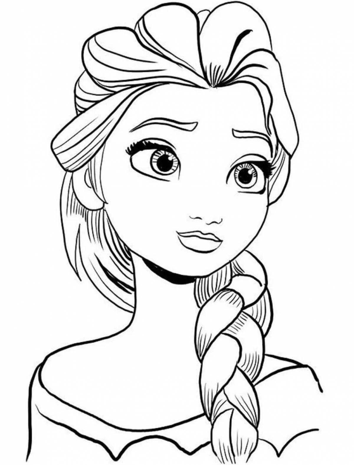 Elsa's deluxe face painting