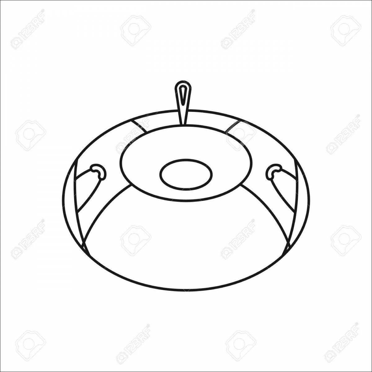 Satisfactory cheesecake tube coloring page
