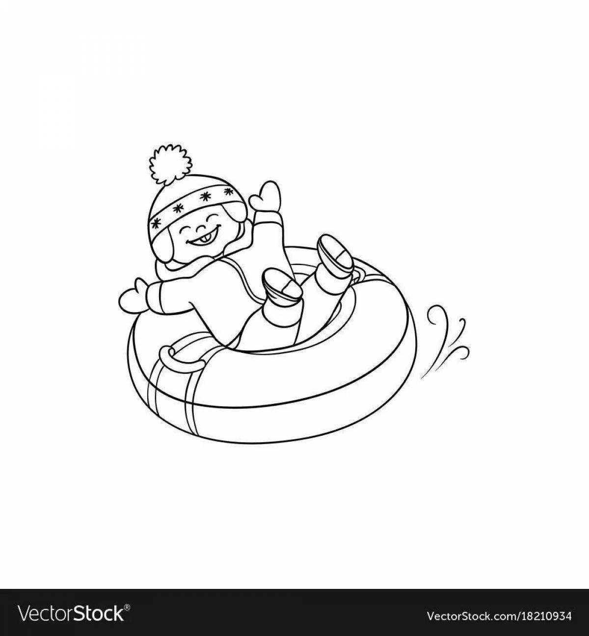 Delicious Cheesecake Tube Coloring Page