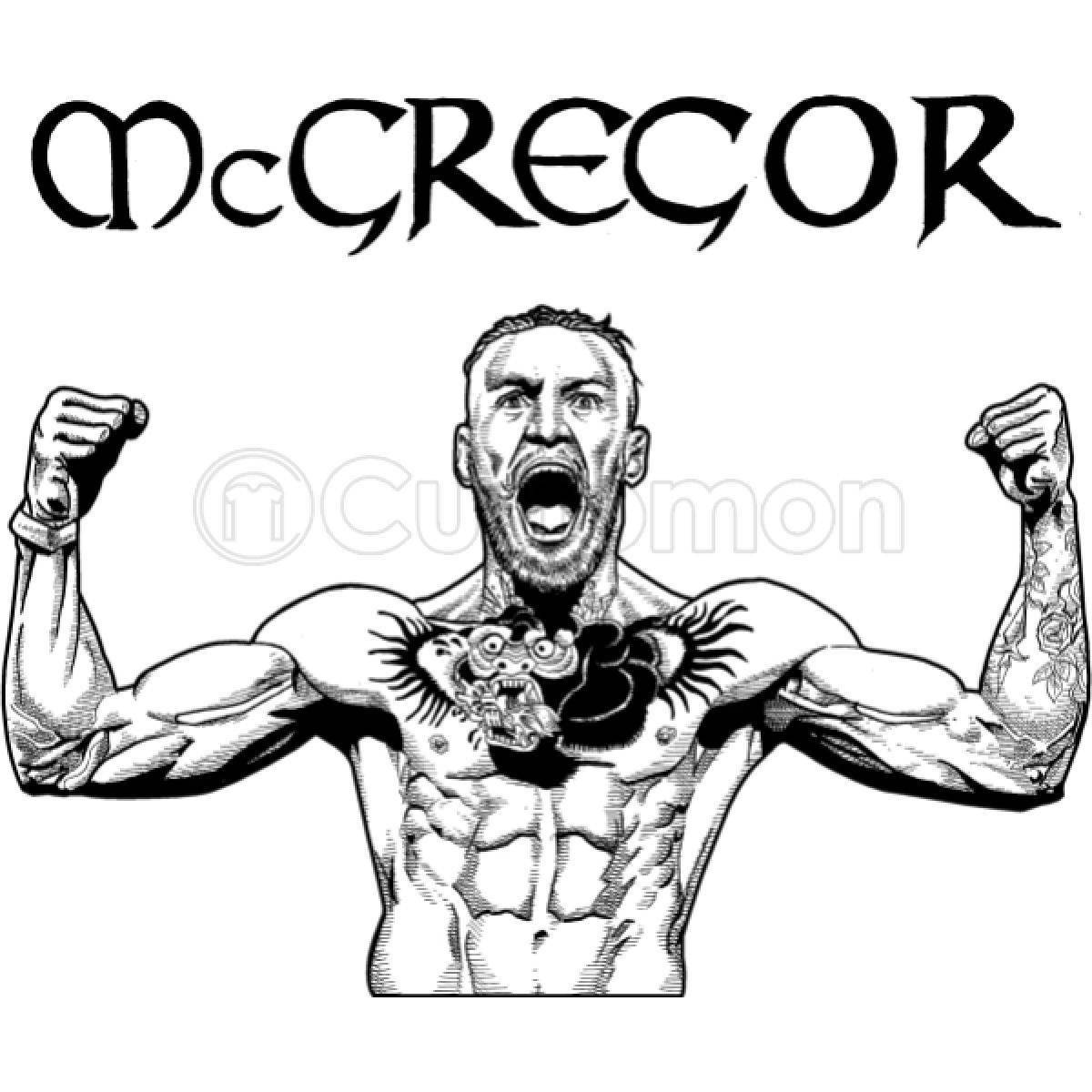 Joyful conor mcgregor coloring book