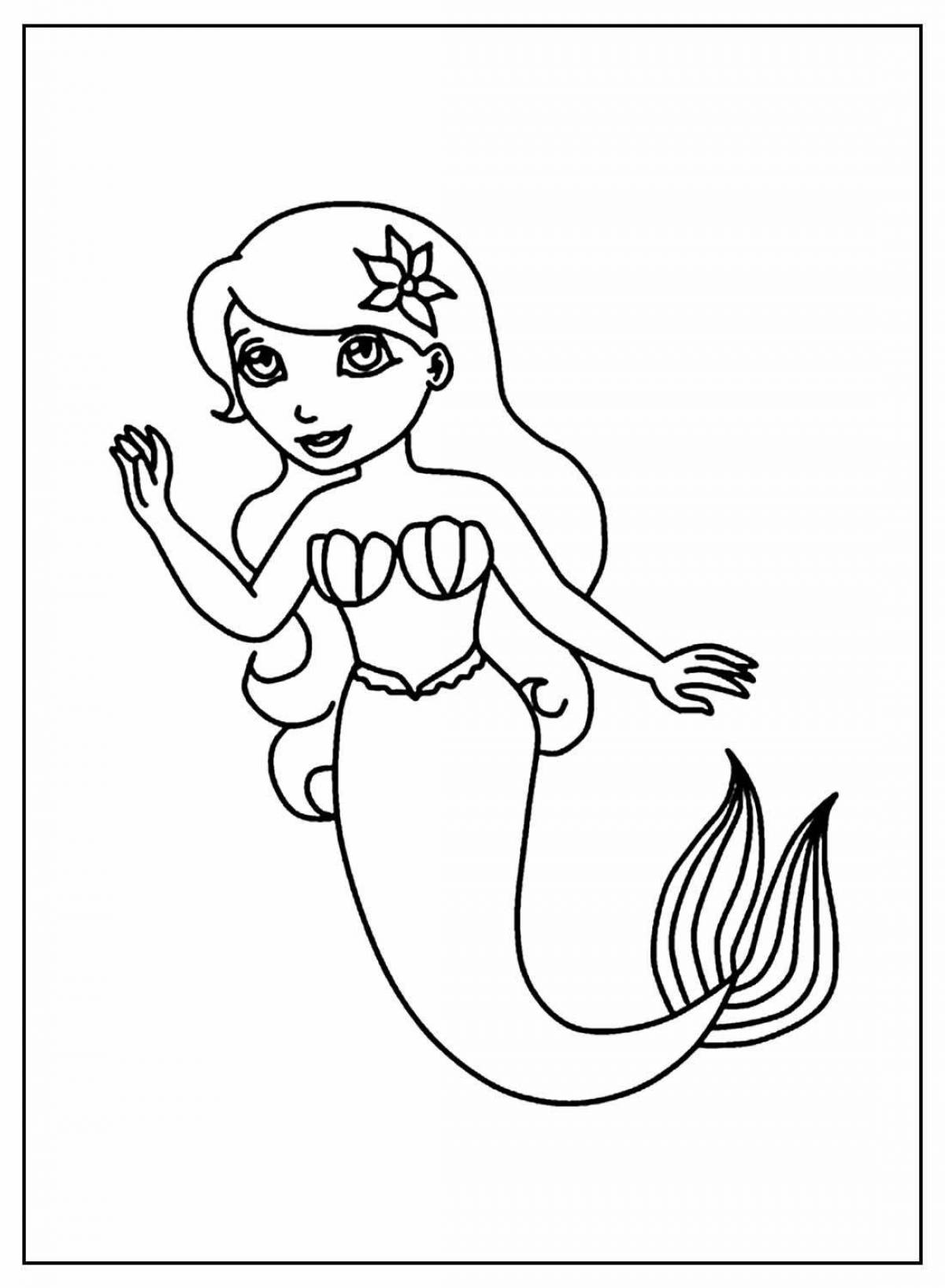 Great coloring mermaid light