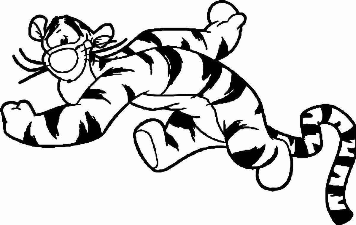 Сказочная раскраска эль тигро