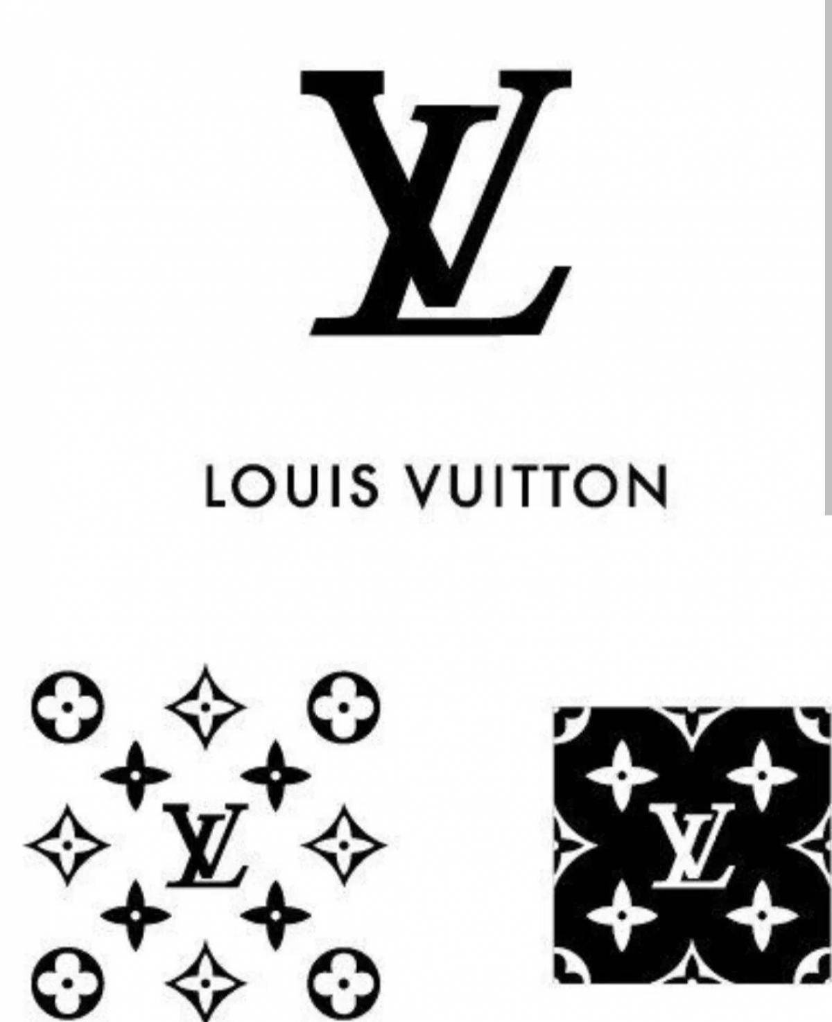 Красочная раскраска louis vuitton