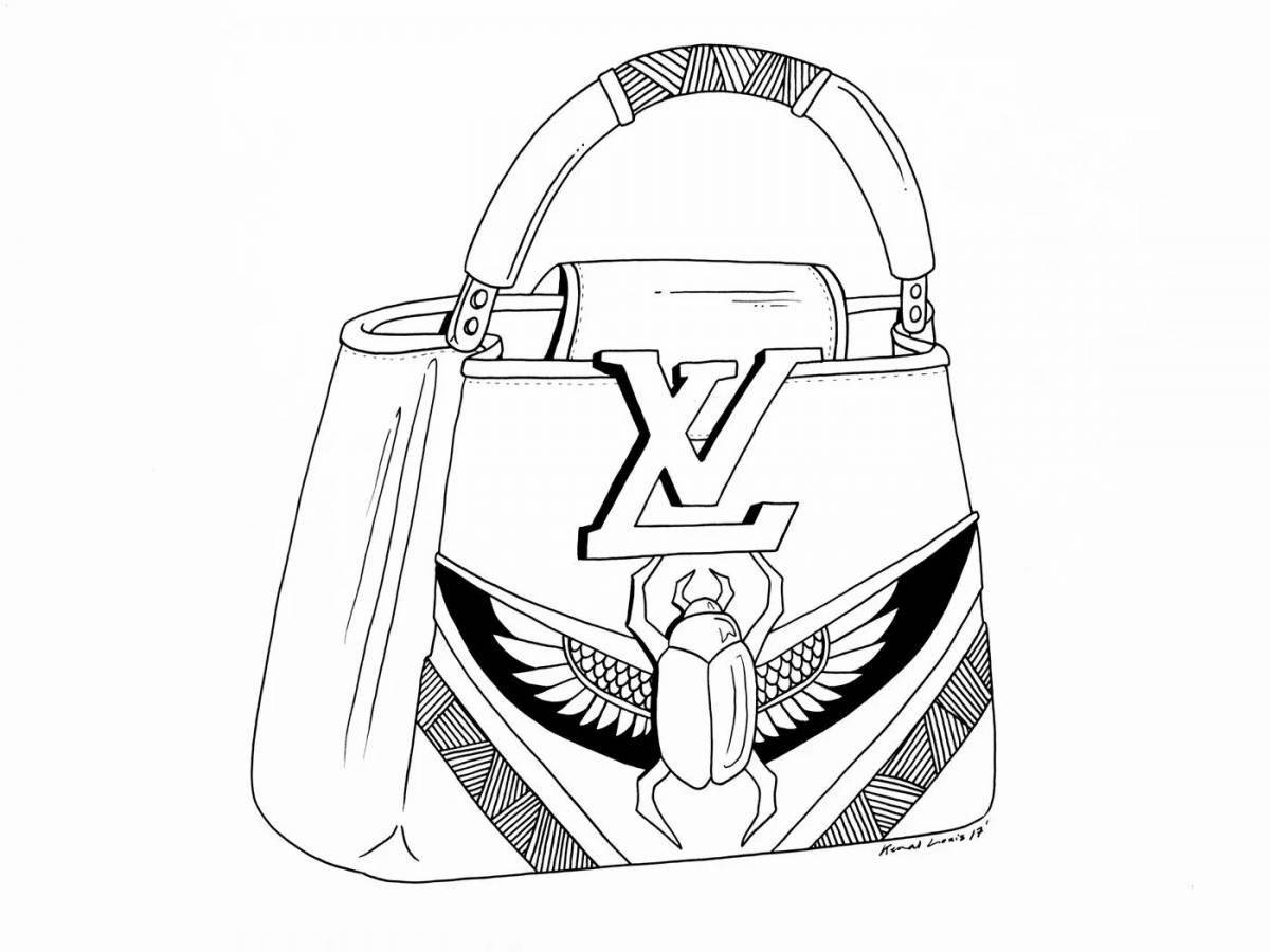 Яркая раскраска louis vuitton