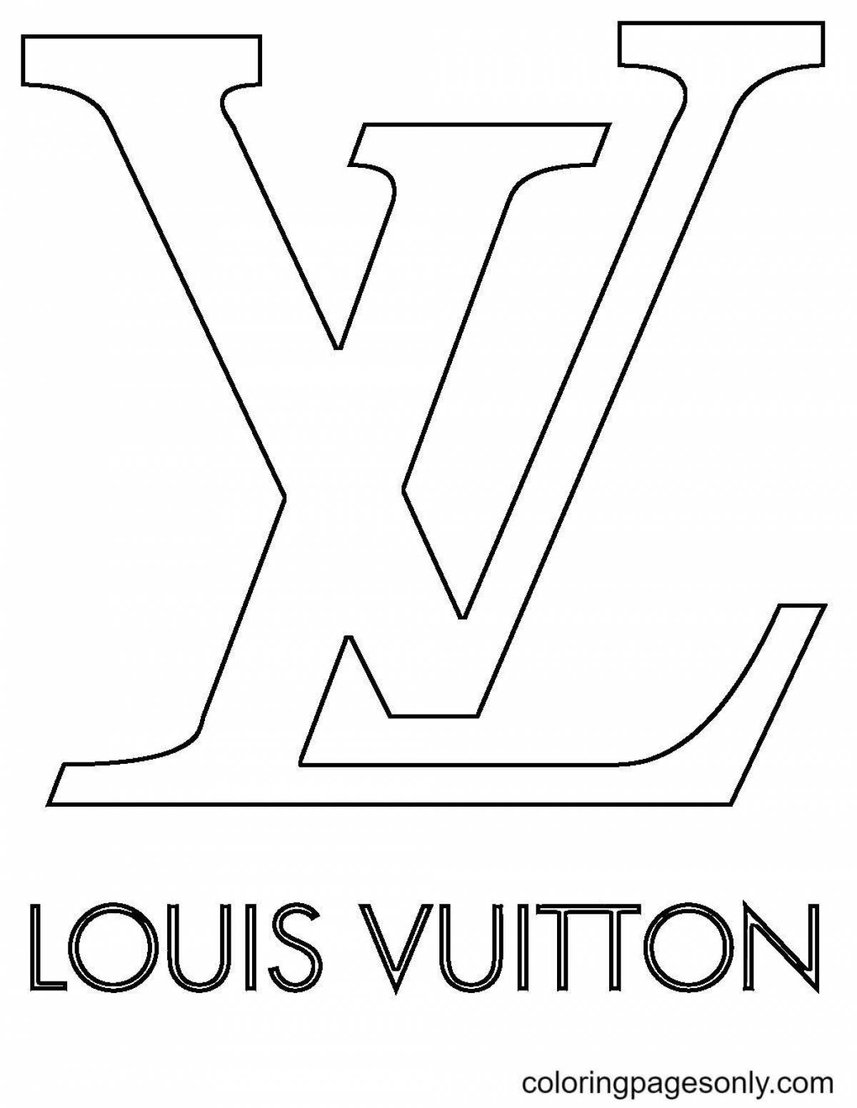 Восхитительная раскраска louis vuitton