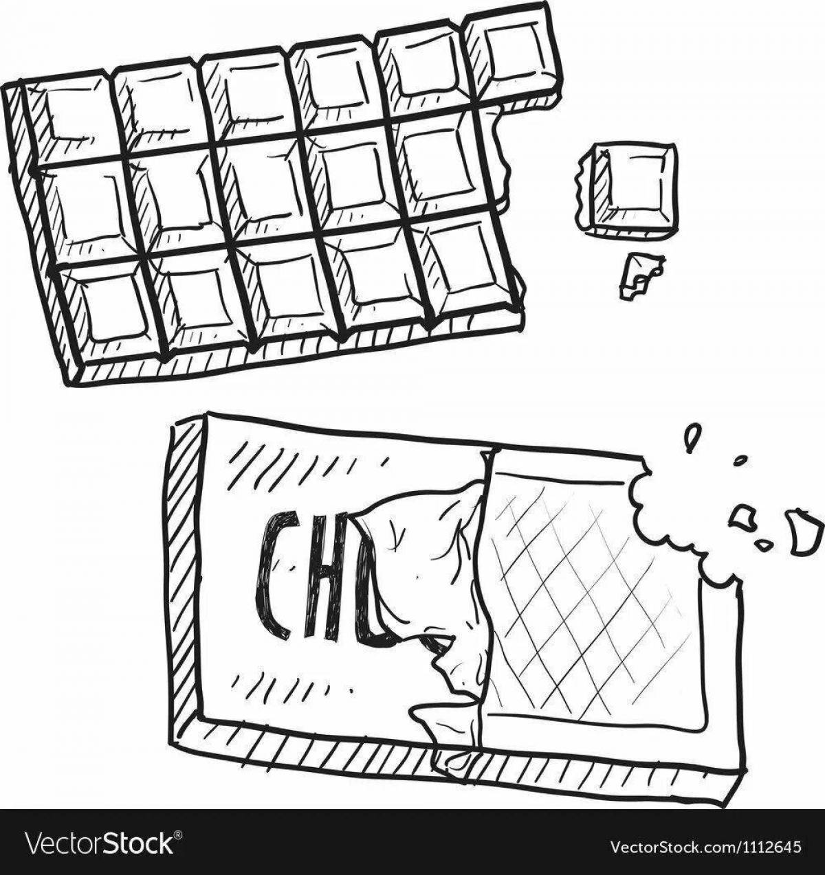 Декадентская раскраска шоколадный батончик