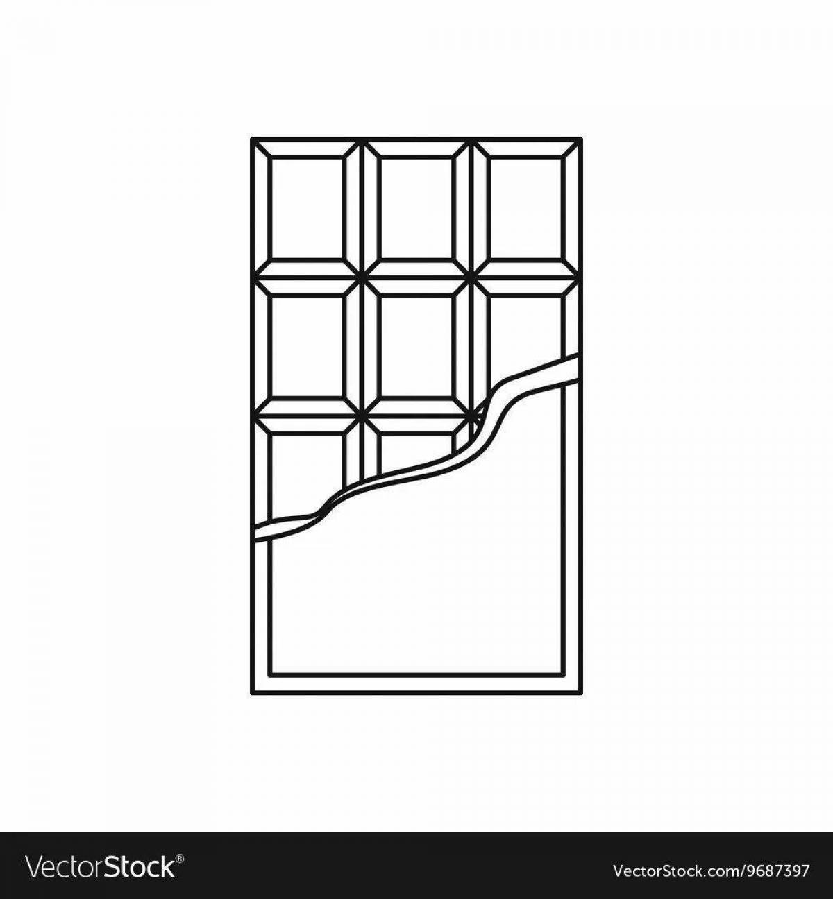 Radiant coloring page шоколадный батончик