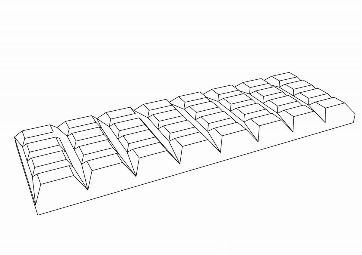 Мягкая раскраска шоколадный батончик