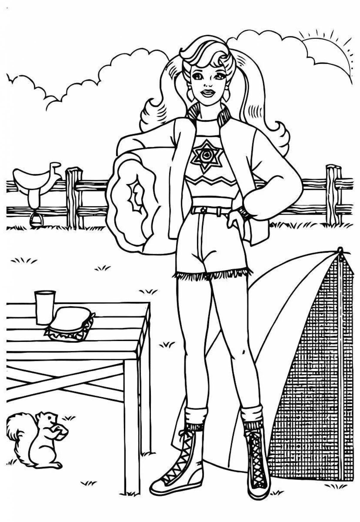 Great old barbie coloring book