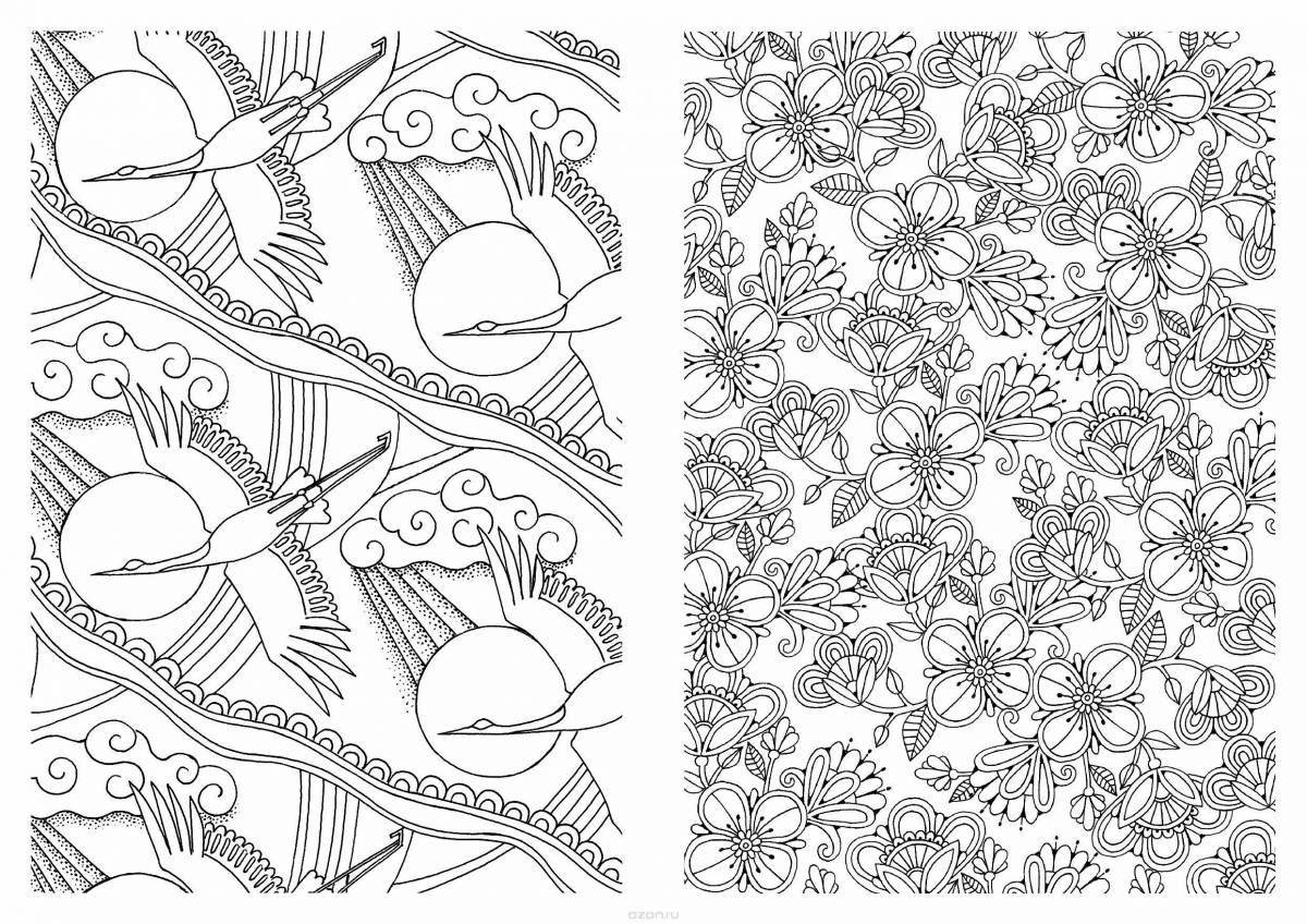 Impressive Japanese coloring page