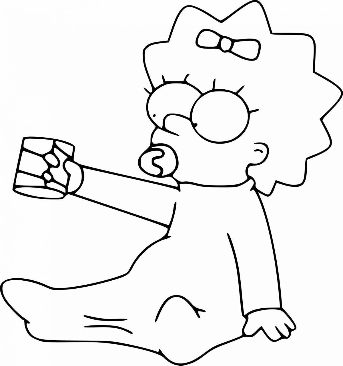 Lisa simpson creative coloring