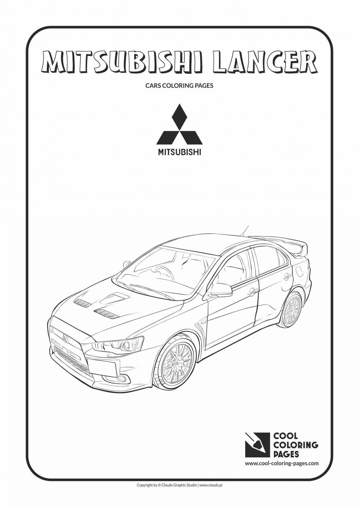 Mitsubishi outlander coloring book