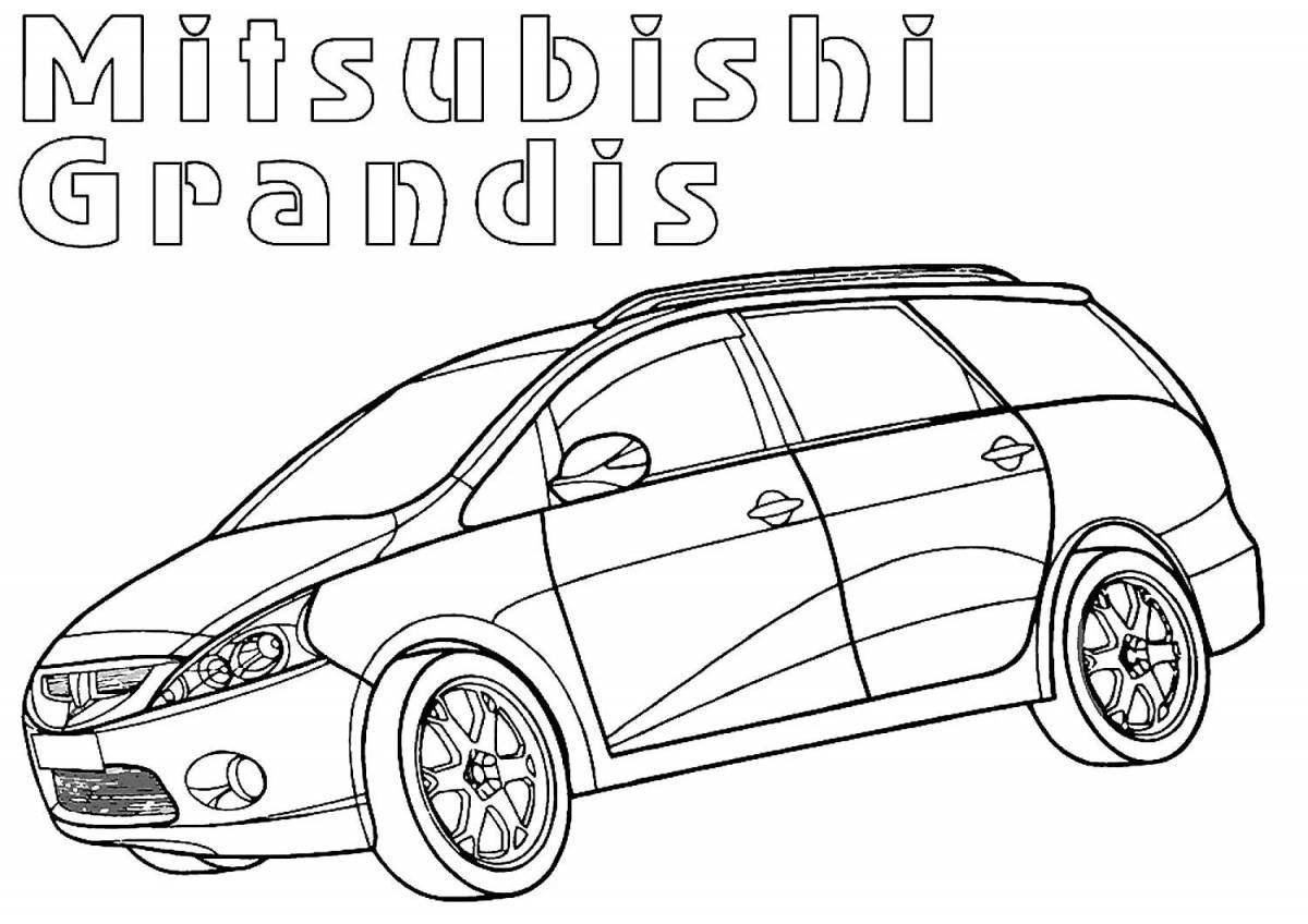 Fun coloring mitsubishi outlander